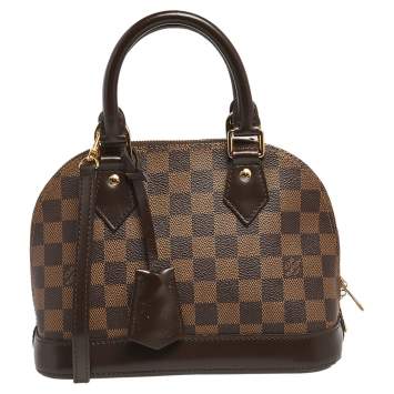Pre Owned Louis Vuitton Damier Ebene Canvas Alma BB Bag