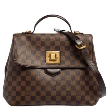 Pre Owned Louis Vuitton Damier Ebene Canvas Bergamo MM Bag