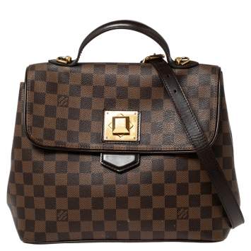 Pre Owned Louis Vuitton Damier Ebene Canvas Bergamo MM Bag