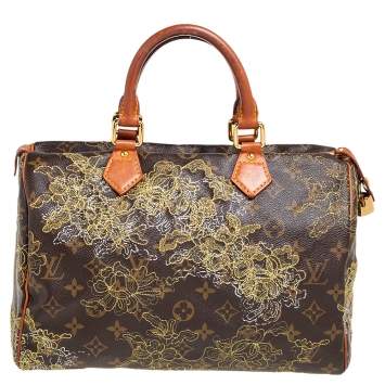 مملوكة مسبقًا Louis Vuitton Monogram Canvas and Leather Limited Edition Dentelle Speedy 30 Bag