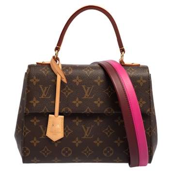 Pre Owned Louis Vuitton Monogram Canvas and Leather Cluny BB Bag