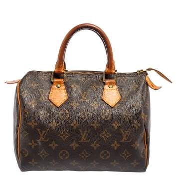 مملوكة مسبقًا Louis Vuitton Monogram Canvas and Leather Speedy 25 Bag