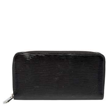 Pre Owned Louis Vuitton Black Epi Leather Zippy Continental Wallet