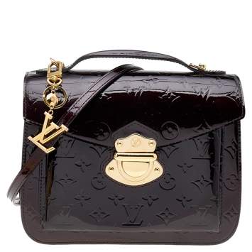 Pre Owned Louis Vuitton Amarante Monogram Vernis Mirada Bag