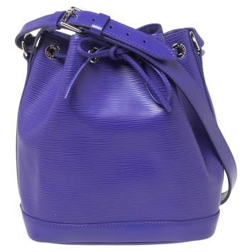 Pre Owned Louis Vuitton Purple Epi Leather Noe BB Bucket Bag