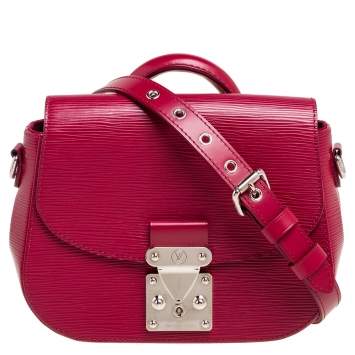 Pre Owned Louis Vuitton Fuchsia Epi Leather Eden PM Bag