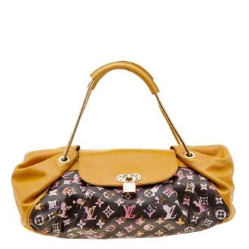 Pre Owned Louis Vuitton Richard Prince Monogram Limited Edition Watercolor Aquarelle Jamais Bag