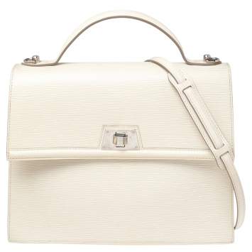 Pre Owned Louis Vuitton Jaune Pale Epi Leather Sevigne GM Bag