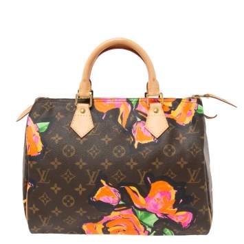 مملوكة مسبقًا Louis Vuitton Multicolor Monogram Canvas Stephen Sprouse Roses Speedy 30 Bag