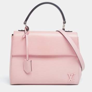 Pre Owned Louis Vuitton Rose Ballerine Epi Leather Cluny BB Bag