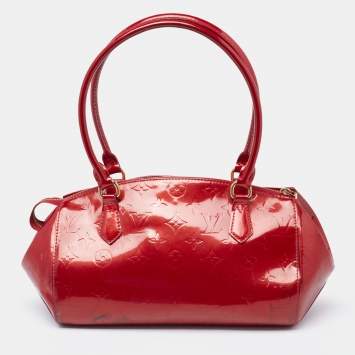 Pre Owned Louis Vuitton Pomme D’amour Monogram Vernis Sherwood PM Bag