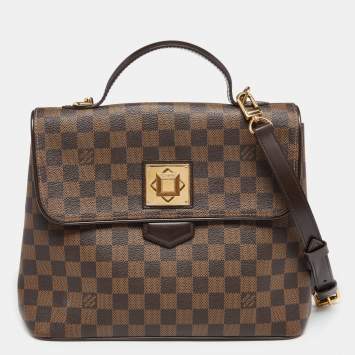 Pre Owned Louis Vuitton Damier Ebene Canvas Bergamo MM Bag