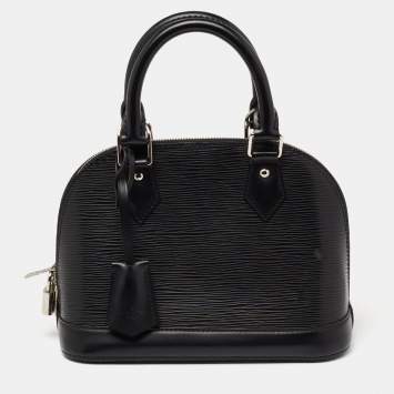 Pre Owned Louis Vuitton Black Epi Leather Alma BB Bag