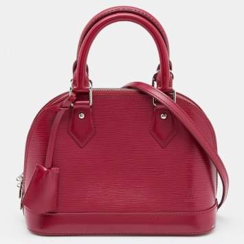 Pre Owned Louis Vuitton Fuchsia Epi Leather Alma BB Bag
