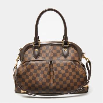 Pre Owned Louis Vuitton Damier Ebene Canvas Trevi PM Bag