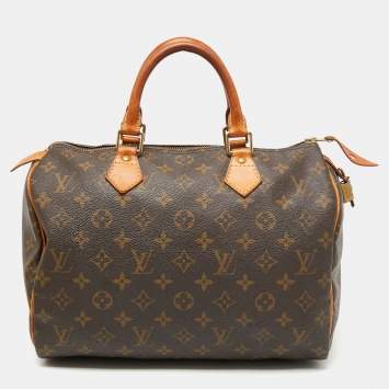 Pre Owned Louis Vuitton Monogram Canvas Speedy 30 Bag