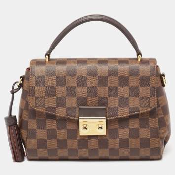 Pre Owned Louis Vuitton Damier Ebene Canvas Croisette Bag