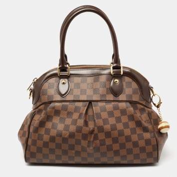 Pre Owned Louis Vuitton Damier Ebene Canvas Trevi PM Bag