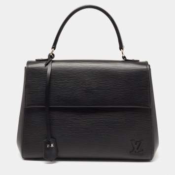 Pre Owned Louis Vuitton Black Epi Leather Cluny MM Bag
