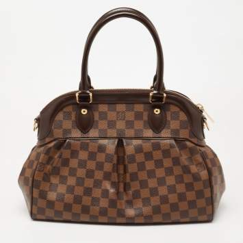 Pre Owned Louis Vuitton Damier Ebene Canvas Trevi PM Bag