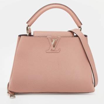 Pre Owned Louis Vuitton Magnolia Taurillon Leather Capucines BB Bag