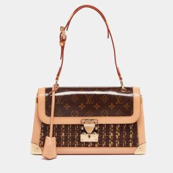 Pre Owned Louis Vuitton Monogram Canvas and Leather Limited Edition 0431 Tweedy Rabat Bag