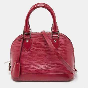 Pre Owned Louis Vuitton Fuchsia Epi Leather Alma BB Bag