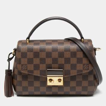 Pre Owned Louis Vuitton Damier Ebene Canvas Croisette Bag