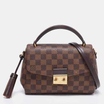 Pre Owned Louis Vuitton Damier Ebene Canvas Croisette Bag