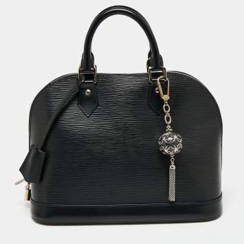 Pre Owned Louis Vuitton Black Epi Leather Alma PM Bag