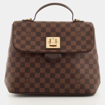 Pre Owned Louis Vuitton Damier Ebene Canvas Bergamo MM Bag