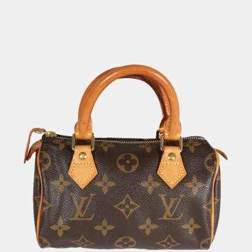 Pre Owned Louis Vuitton Monogram Canvas Speedy Mini HL Bag