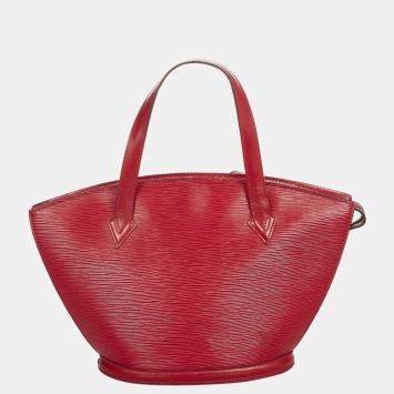 Pre Owned Louis Vuitton Red Epi Saint Jacques PM Short Strap