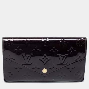 Pre Owned Louis Vuitton Amarante Monogram Vernis Jeanne Wallet