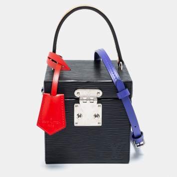 Pre Owned Louis Vuitton Black Epi Leather Bleecker Box Bag