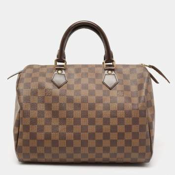 Pre Owned Louis Vuitton Damier Ebene Canvas Speedy 30 Bag