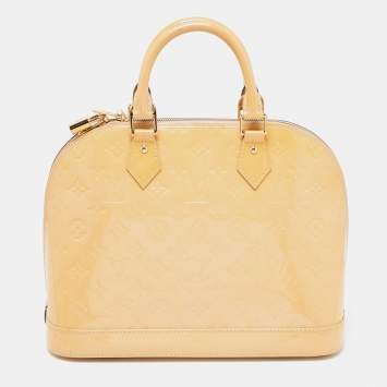 Pre Owned Louis Vuitton Vert Impression Monogram Vernis Alma PM Bag
