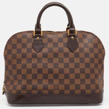Pre Owned Louis Vuitton Damier Ebene Canvas Alma PM Bag