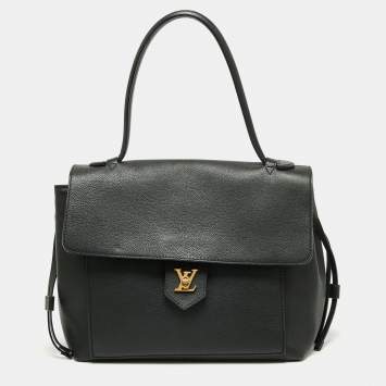 Pre Owned Louis Vuitton Black Empriente Leather Lockme MM Bag