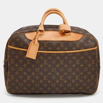 Pre Owned Louis Vuitton Monogram Canvas Alize 24 Heures Soft Suitcase