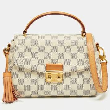 Pre Owned Louis Vuitton Damier Azur Canvas Croisette Bag