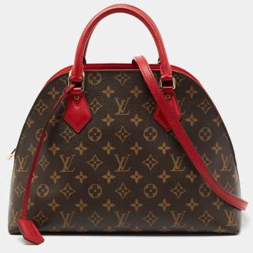 Pre Owned Louis Vuitton Cherry Monogram Canvas Alma B'N'B Bag