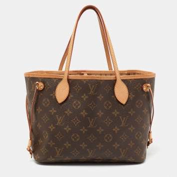 Pre Owned Louis Vuitton Monogram Canvas and Leather Neverfull PM Bag