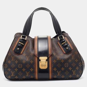 Pre Owned Louis Vuitton Noir Monogram Canvas Limited Edition Mirage Griet Bag