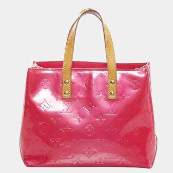 Pre Owned Louis Vuitton Brown/Pink Vernis Reade PM