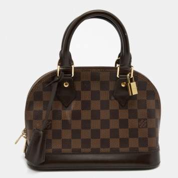 Pre Owned Louis Vuitton Damier Ebene Canvas Alma BB Bag