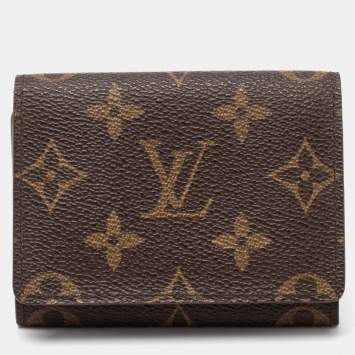 Pre Owned Louis Vuitton Monogram Canvas Enveloppe Carte de Visite Card Holder