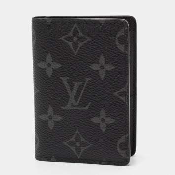 Pre Owned Louis Vuitton Monogram Eclipse Canvas Pocket Organizer