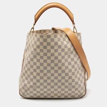 Pre Owned Louis Vuitton Damier Azur Canvas Soffi Bag