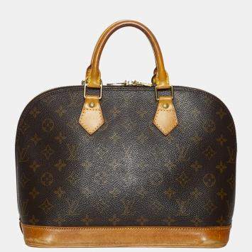 Pre Owned Louis Vuitton Brown Monogram Alma PM